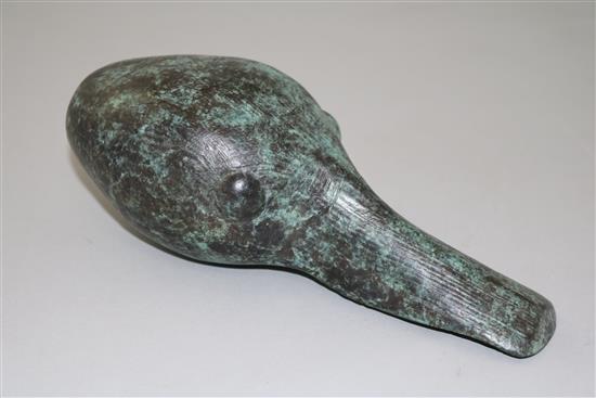 § Guy Taplin (b.1939) Goose head, 8in.